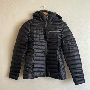 Spyder Ladies zip up puffer coat black